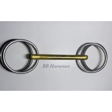 EGYENES 4 KARIKÁS RÉZ ZABLA